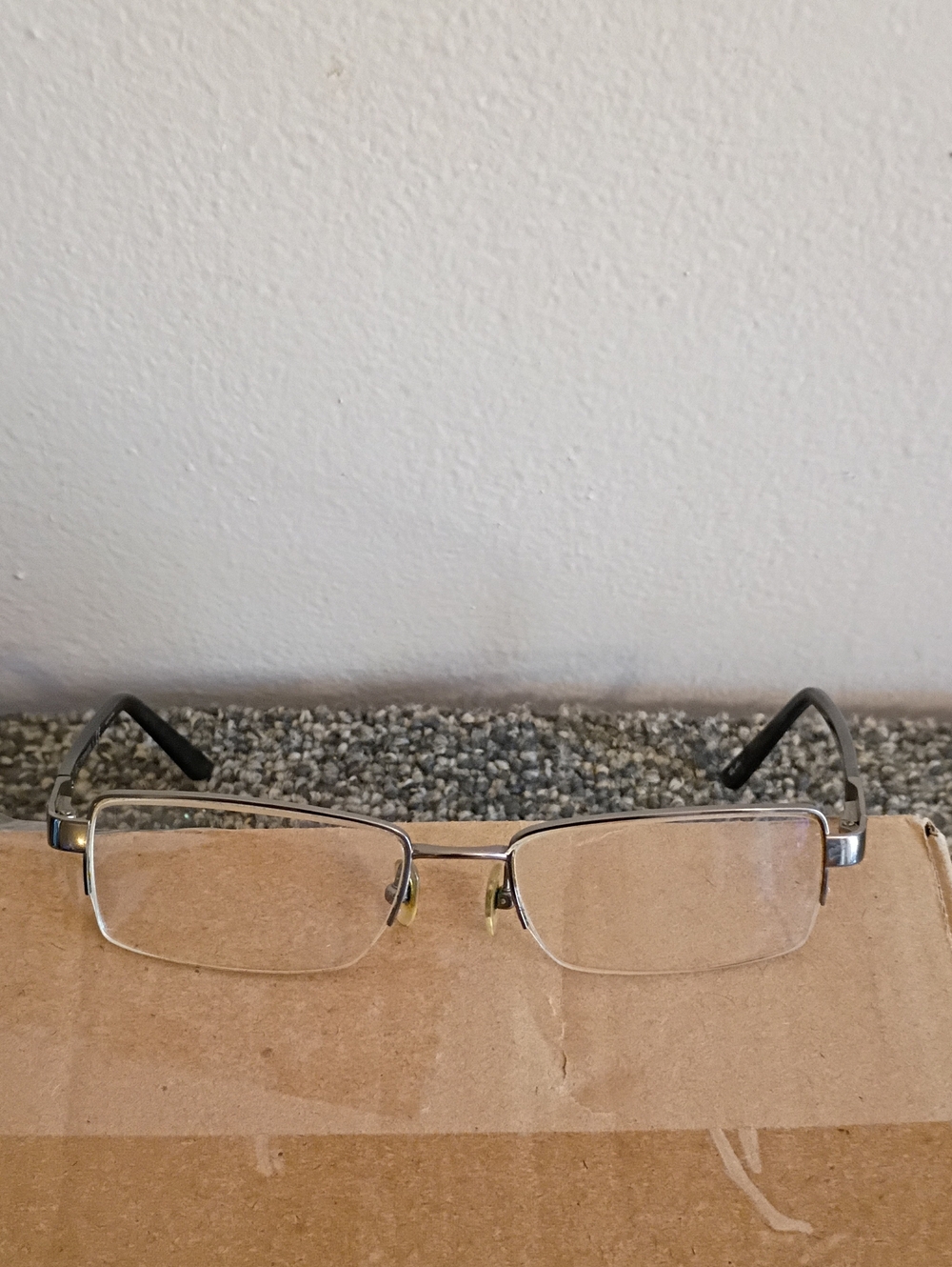 Rectangular Silver Metal Frame Eyeglasses FRAMES Only  RB 8616
